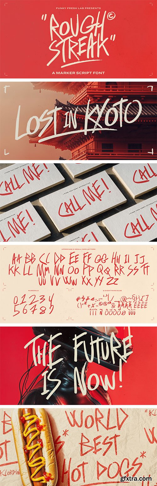 Rough Streak Font Family